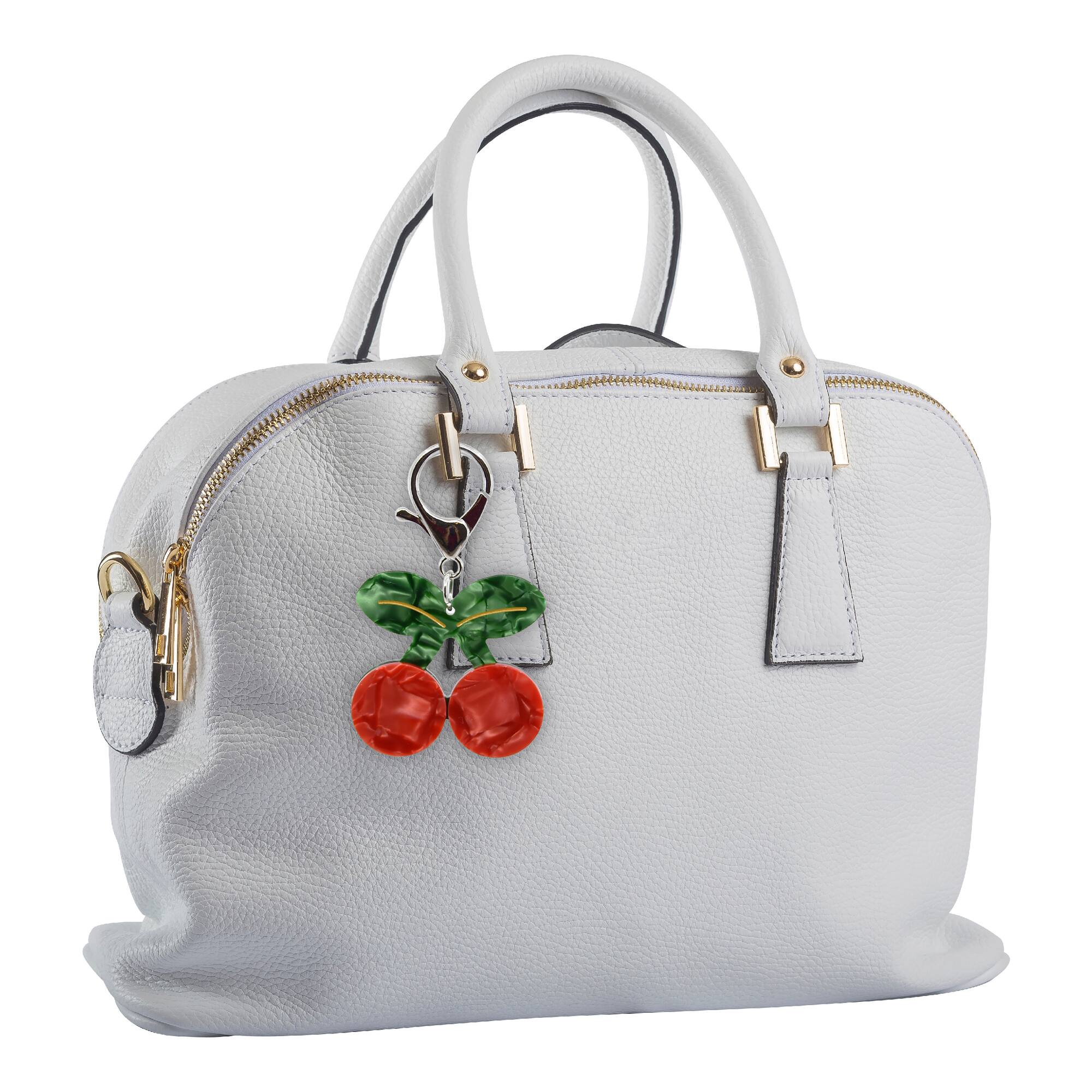 Blue Moon Studio™ Layered Cherry Bag Charm